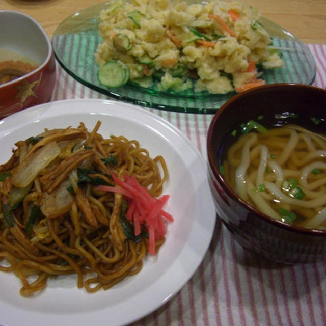 焼きそばｏｒうどん？両方（笑）