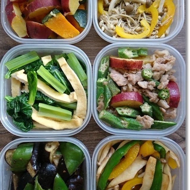 今週の常備菜☆姫の離乳食は停滞中…と姫の積み木deもしもし