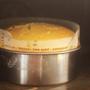 誕生日ケーキ！！スフレチーズケーキのＰＯＰデコ。