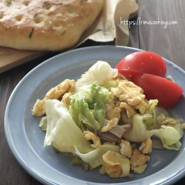 【レシピ】「ぐんまクッキングアンバサダー」レタスと卵のサッと炒め