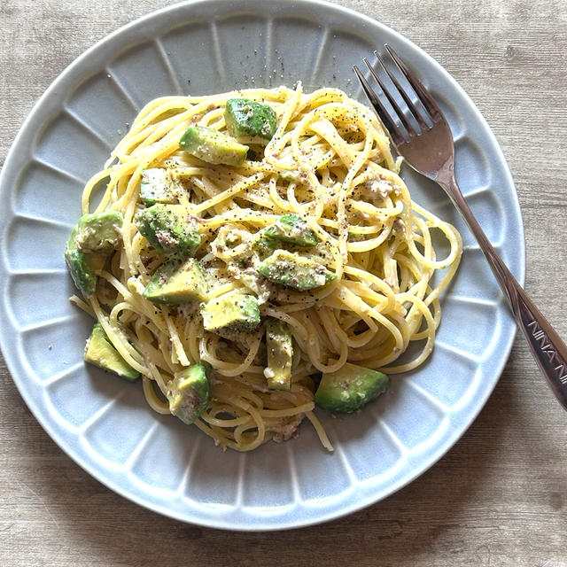 かつお節の風味が良き！＊アボカドの和風クリームパスタ＊