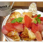 白桃のフレンチトースト☆Ivorish(アイボリッシュ）渋谷