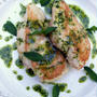 Chicken with Mint and Parsley Sauceミントとパセリのグリーンソースがけチキン