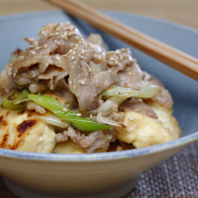 豚と豆腐の味噌炒め