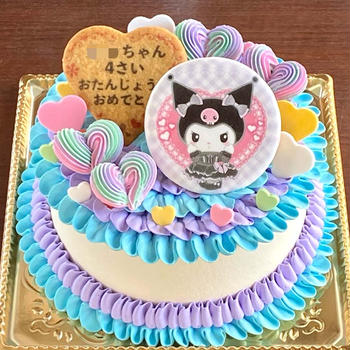 【クロミちゃんケーキ】ハートとフリルが可愛い♡お誕生日ケーキ