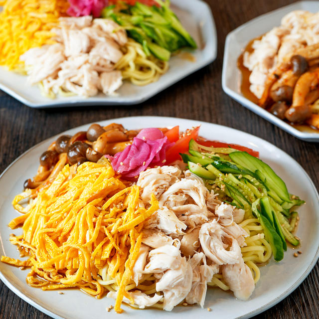 しっとりレンチンささみの冷やし中華／お弁当レッスン終わりました