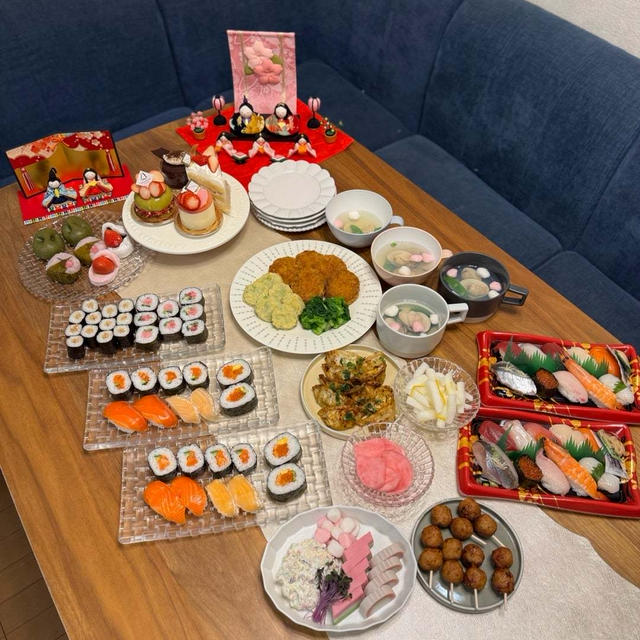 【ひなまつり】手抜きごはんとYATSUDOKIスイーツ