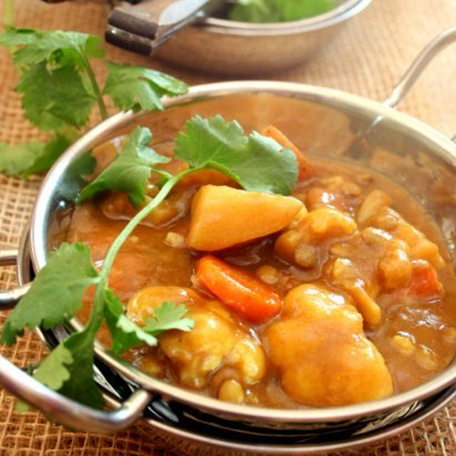 Potato and Cauliflower Curryじゃがいもとカリフラワーのカレー