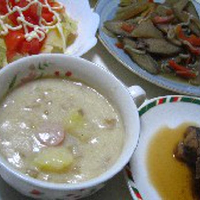 山芋と豆腐のホワイトシチュー