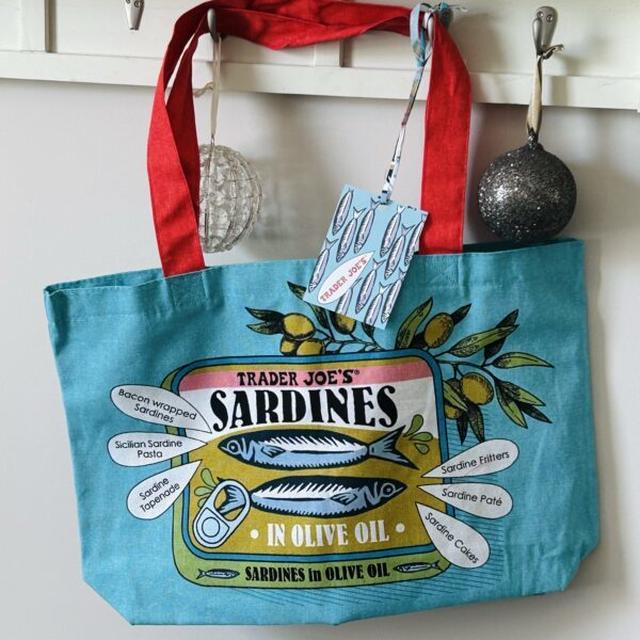 NEW トレジョさんの「サーディンエコトートバッグ」Trader Joe’s Sardine Tote Bag