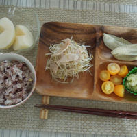 ヒナ考案◇無えんせきベーコンと黒豆もやしの<レモンペパーミックス>炒め