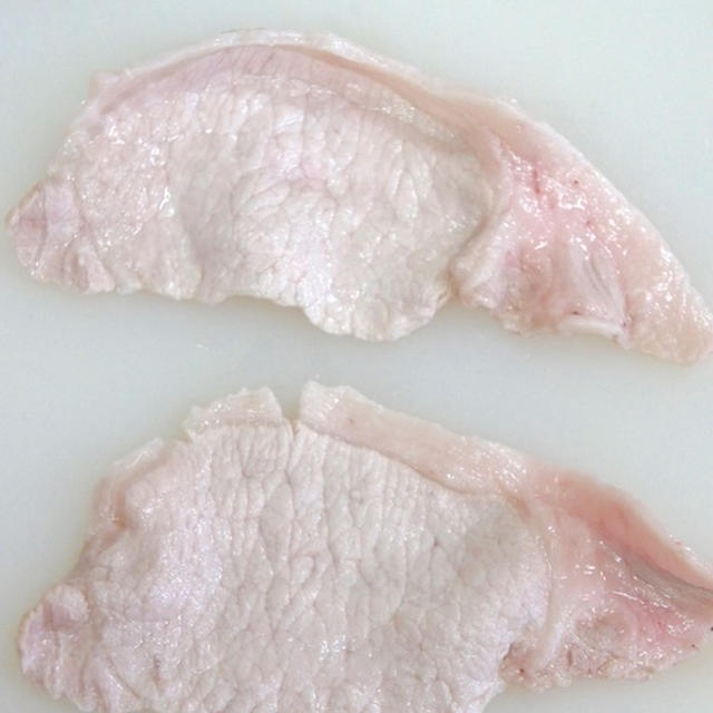 豚ロース肉の筋切り　料理のちょい技・さわけん流