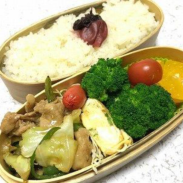 豚肉とピーマン炒め弁当