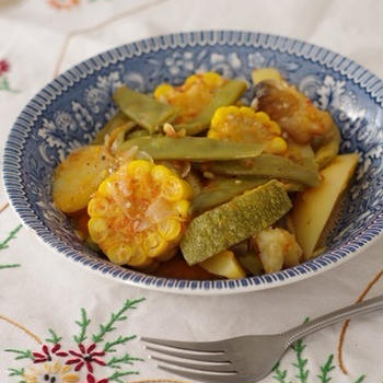 イカリア島風、野菜のごった煮２種