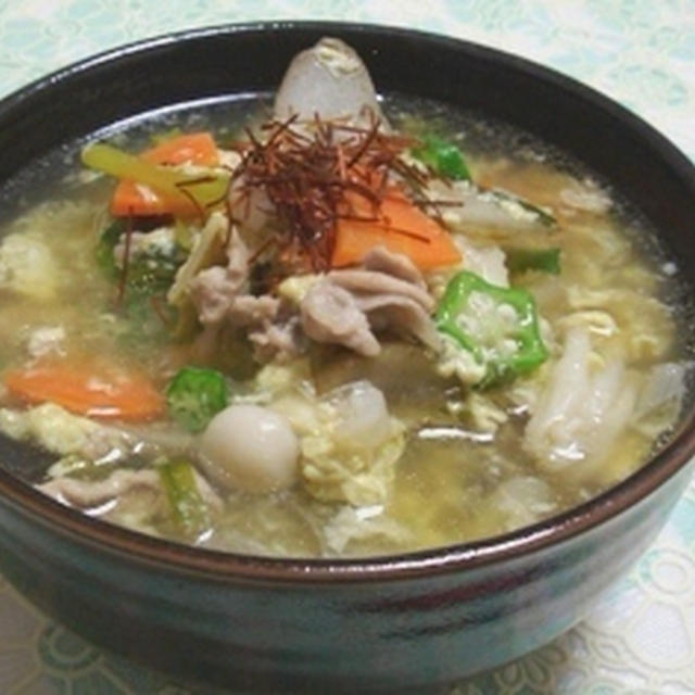 ぽかぽか元気がでます★和風クッパでランチ♪