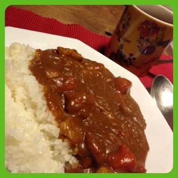 お久しぶりなカレーで失態。