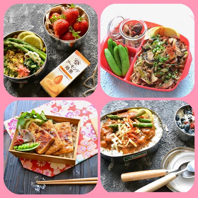 おべんとうふりかえり4/1〜4/6と今日のランチ。