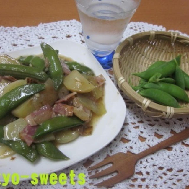 収穫☆スナップエンドウ