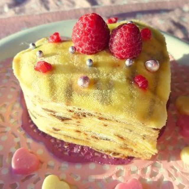 *チョコin♡ のミルクレープ*