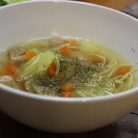 根菜のカレースープスパゲティ♪