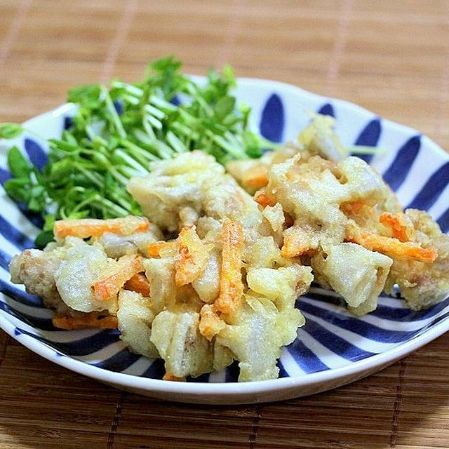 冷やし水でサクッと揚げよう「蓮根入りかき揚げ」＆安定の混み具合と味「塩元帥」