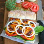Vegetable Sandwich with Thyme Feta Spreadハーブチーズクリーム入りベジサンド