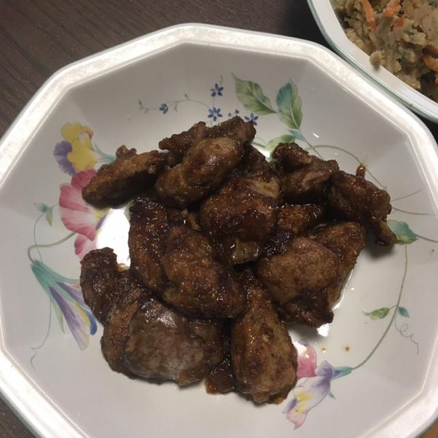 苦手克服！鶏レバーの甘辛生姜だれ②