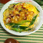 珍しい組み合わせ！？タコの唐揚げ玉子とじ丼