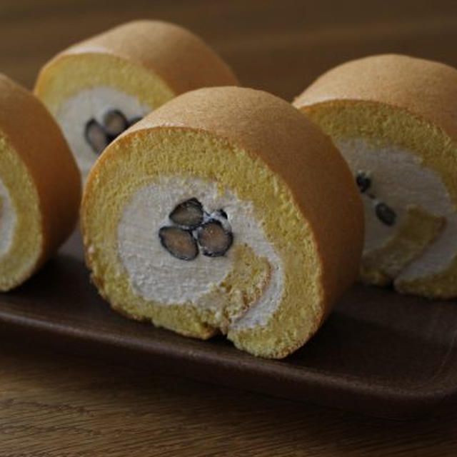 黒豆入りきな粉のロールケーキ By ひよこさん レシピブログ 料理ブログのレシピ満載