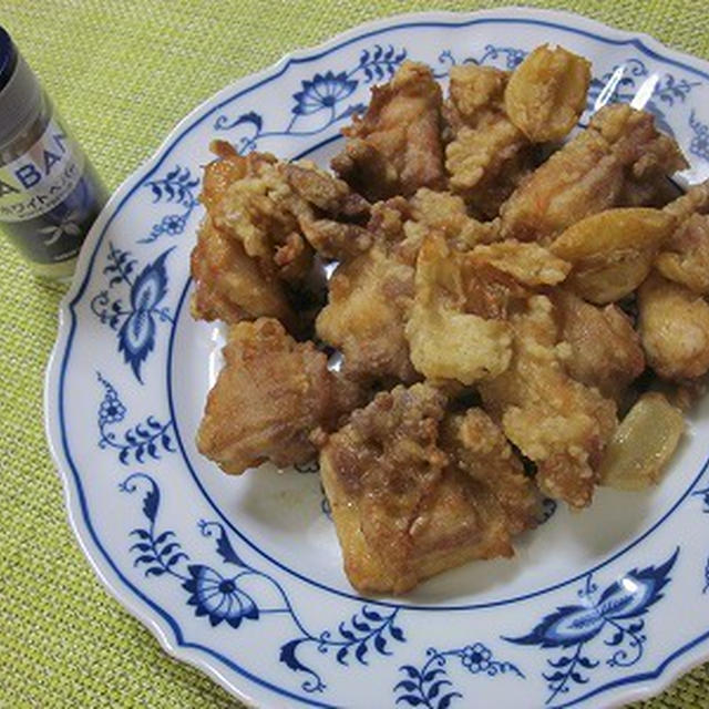 ホワイトペッパーでにんにく減塩から揚げ♪