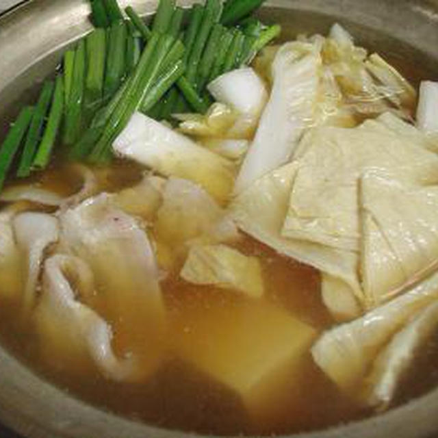 ☆湯葉と豆腐、豚バラのあっさり鍋☆