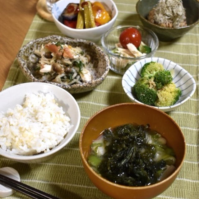 ささみとしめじの梅しそおろし♪…やっぱり好きだな。
