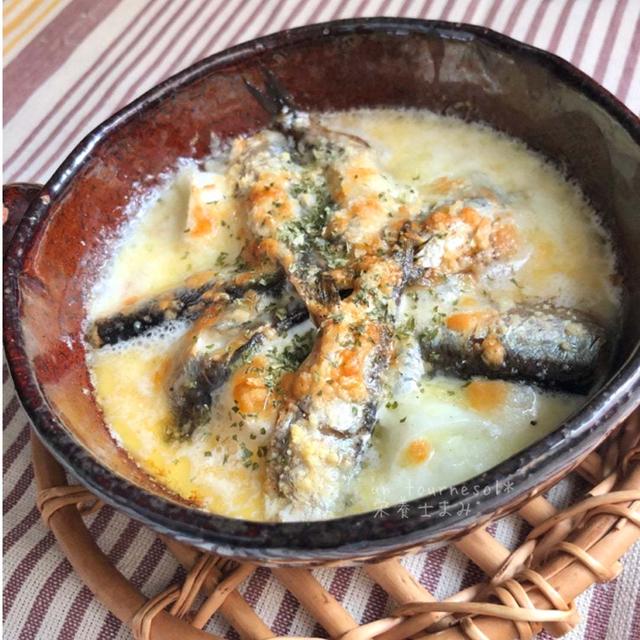 【油漬けで柔らか！おつまみ】血栓予防効果☆オイルサーディンとネギのチーズ焼き♡レシピ