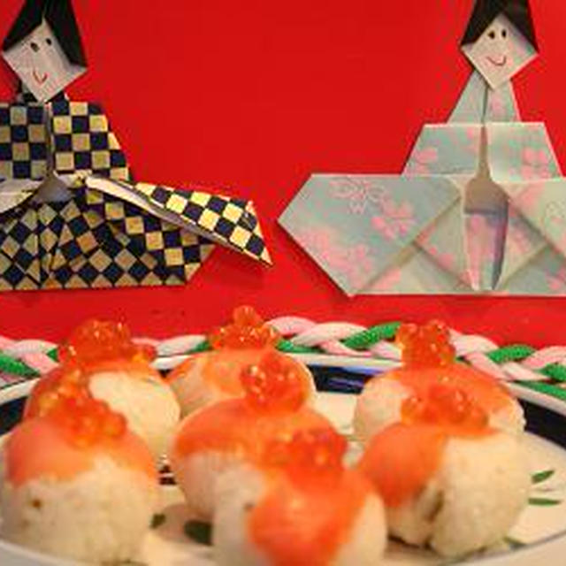 雛祭りの手まり寿司