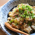 レンジで簡単！キャベツとひき肉の味噌チャーハン＊ああ夏休み