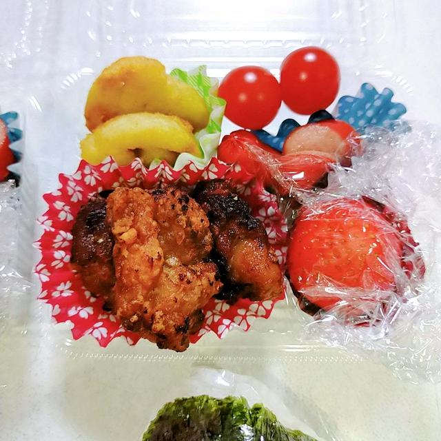 握って作る【豚のから揚げ】１月１９日（木）のお弁当
