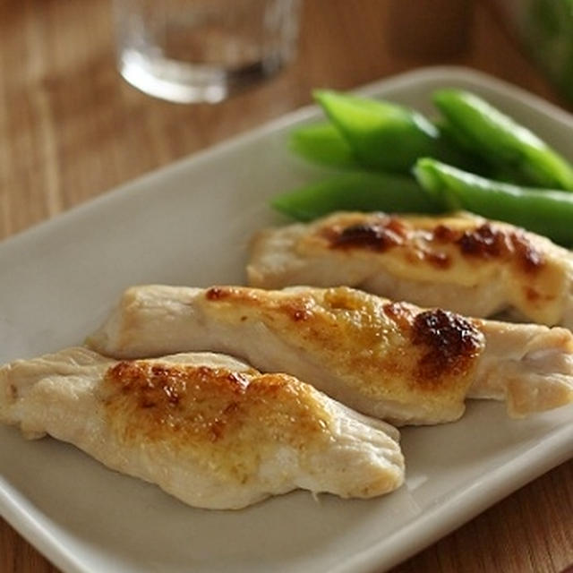 鶏胸肉の柚子こしょうマヨネーズ焼き