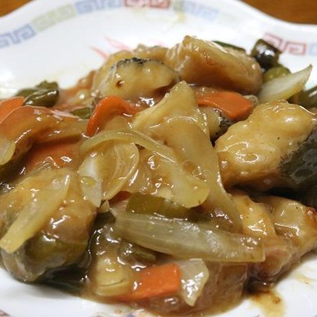 レシピ　たらの甘酢あんかけ