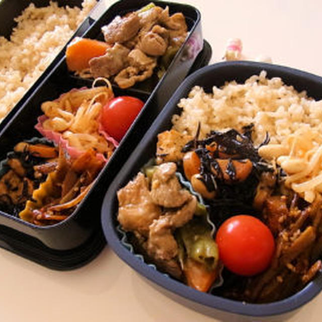 二人分のお弁当(*´ω｀)ｏ