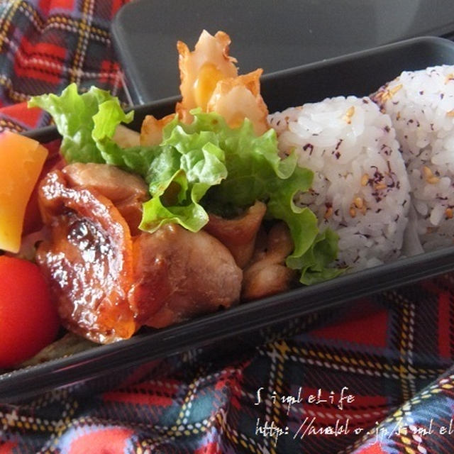 お弁当しんぷるらいふ・鶏のﾃﾘﾃﾘ焼き弁☆