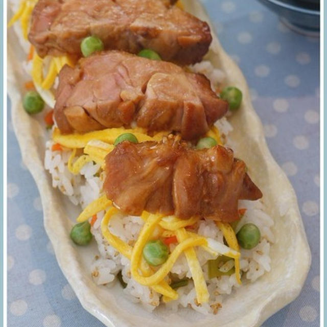 照り焼きチキンちらし寿司