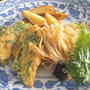 鶏ささみとエノキ茸の天ぷら