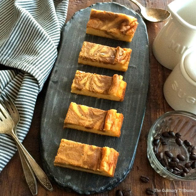 Mocha Caramel Pumpkin Marble Cheese Cake Barsモカキャラメルパンプキンマーブルチーズケーキ