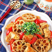 秋おかず！鶏むね肉とれんこんのこくうま中華風甘辛炒め！連載