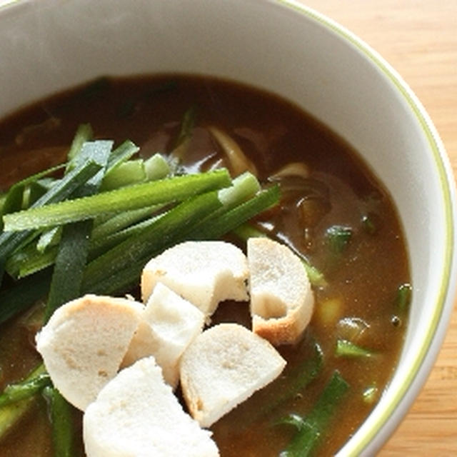 暑さに負けるな！ニラたっぷりカレーうどん