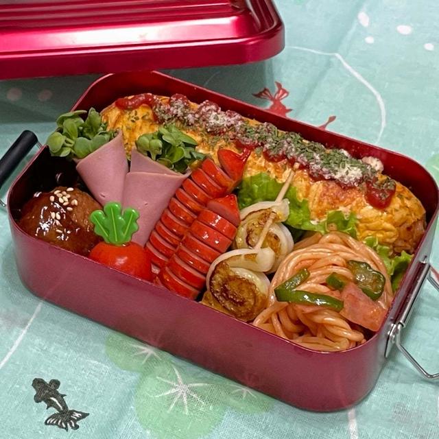 【お弁当】めずらしく朝からフライパン3つも使っちゃった