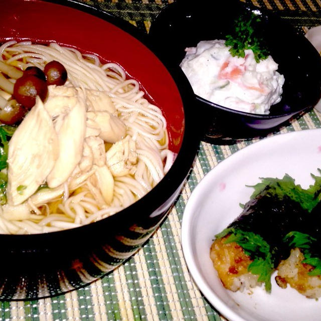 あっさり！和風にゅうめん　de　夕食　＆　息子くん　豆漢スタート！＆　頑張りをフォロー！？