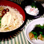 あっさり！和風にゅうめん　de　夕食　＆　息子くん　豆漢スタート！＆　頑張りをフォロー！？