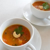 かぼちゃ＆トマトの食べるスープ
