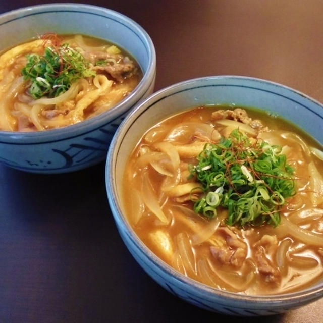 暑ーい日にお蕎麦屋さんのカレーうどん